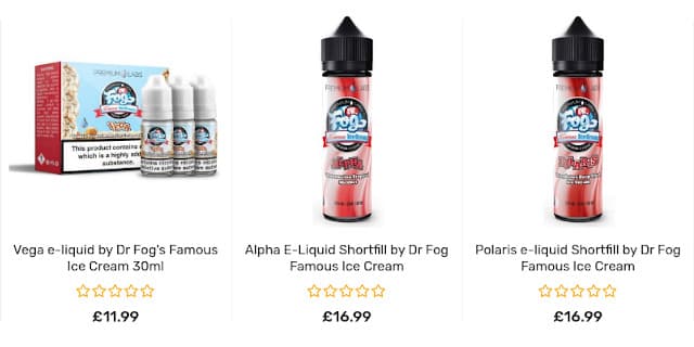 Dr Fog Famous Ice Cream E-Liquid Barnet