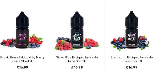 Nasty Berries E-Liquid Barnet